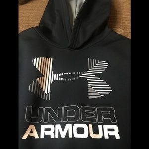 Under Armor black hoodie for boys